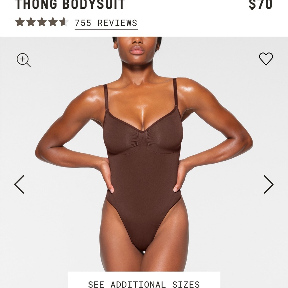 Skims Seamless Thong Bodysuit